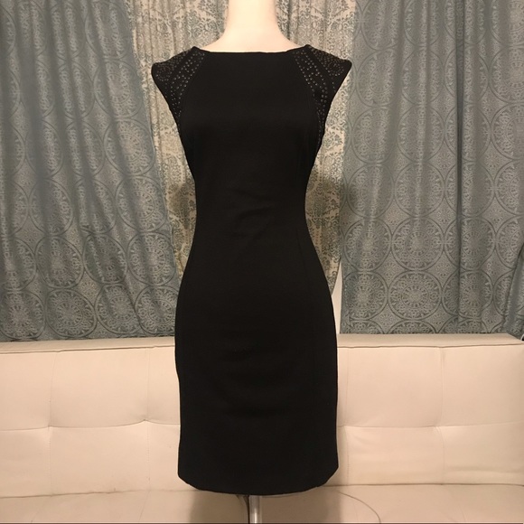 Max & Cleo Dresses & Skirts - MaxAndCleo Black Pencil Dress w/silver studs
